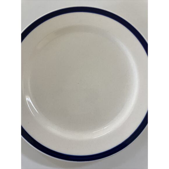 Lot of 4 IKEA Almhult White & Blue 4.25" Saucer Plate Sweden S-343 81 - Picture 8 of 10
